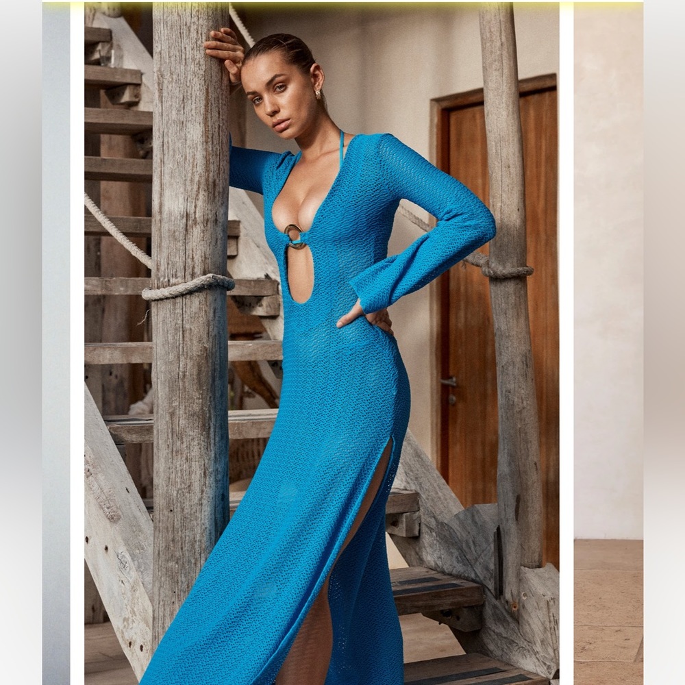 Monday Swimwear Montego Dress - Ride the Wave Crochet, NWT